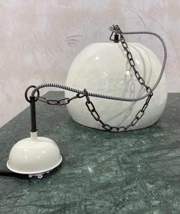 NIEUWE DESIGN HANGLAMP van Pole to Pole Faberge wit KORTING beschikbaar voor biedingen