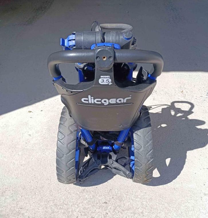 Clicgear 3.5+ blauw. Handmatige trolley, Sport en Fitness, Golf, Gebruikt, Overige typen, Overige merken, Ophalen