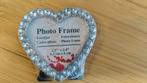 8 x Petits cadres photos cœur strass déco mariage, Ophalen, Nieuw, Metaal of Aluminium