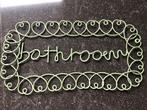 metalen ophangbordje badkamer, Ophalen of Verzenden, Gebruikt, Overige typen