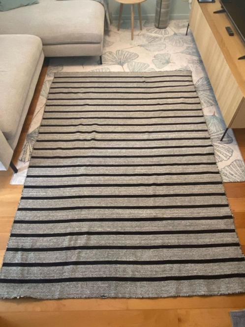 Grijs-zwart IKEA Raskmölle tapijt, Huis en Inrichting, Stoffering | Tapijten en Vloerkleden, Gebruikt, 150 tot 200 cm, 200 cm of meer