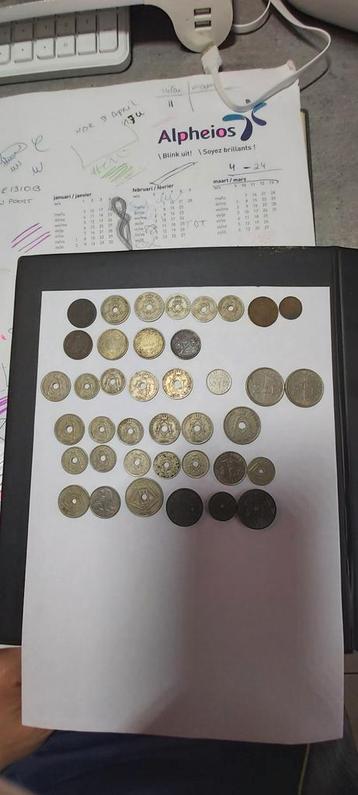 Lot van Belgische munten 1874-1946 beschikbaar voor biedingen