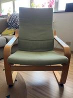 Ikea stoel fauteuil groen kussen, Huis en Inrichting, Fauteuils, Ophalen, Zo goed als nieuw