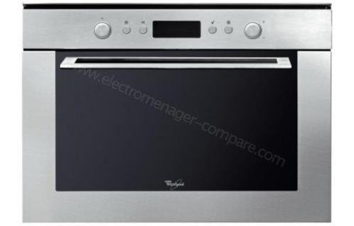 Micro-onde/ Combiné WHIRLPOOL AMW 820/IX, Elektronische apparatuur, Microgolfovens, Zo goed als nieuw, Inbouw, Combi-microgolfoven