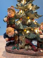 Verlichte Kerstboom met figuren. Breekbaar., Ophalen of Verzenden, Gebruikt