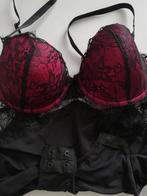 90/95B zwarte en rode bodysuit, Kleding | Dames, Ondergoed en Lingerie, Ophalen of Verzenden, Body of Korset