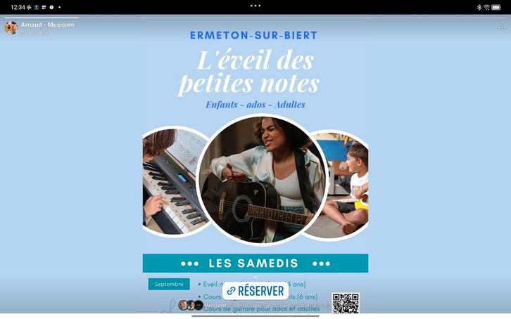 Cours de guitare pour enfants et adultes - Ermeton-sur-Biert, Tickets en Kaartjes, Concerten | Pop
