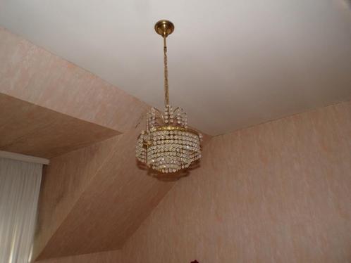 Luchter, Huis en Inrichting, Lampen | Kroonluchters, Gebruikt, Glas, Metaal, Ophalen
