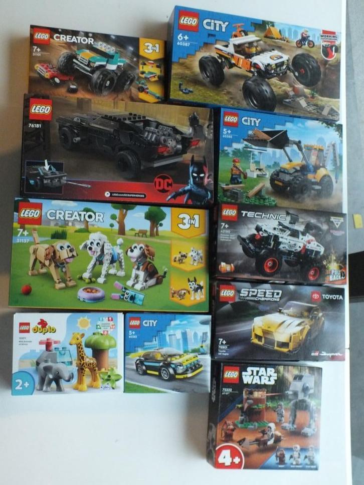 LEGO CITY collectie met veel auto's 10 dozen, Kinderen en Baby's, Speelgoed | Duplo en Lego, Nieuw, Lego, Complete set, Verzenden