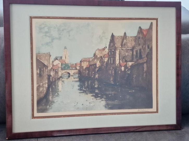 Henry cassiers, Antiek en Kunst, Kunst | Etsen en Gravures, Ophalen of Verzenden