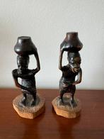 2 afrikaanse beelden, Antiek en Kunst, Ophalen of Verzenden