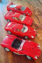 LOT DE 4 FERRARI  Échelle 1/18e, Enlèvement ou Envoi, Comme neuf, Voiture, Burago