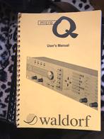 Manuel d'utilisation du Waldorf Micro Q, EMU Vintage Keys, Musique & Instruments, Modules de son, Utilisé, Enlèvement ou Envoi