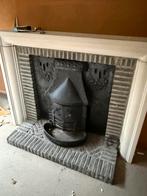 Cheminée ancienne avec foyer en fonte décorée – fin XIXᵉ, Maison & Meubles, Enlèvement, Comme neuf