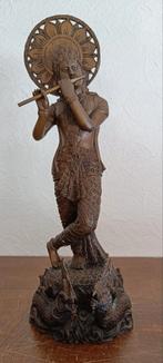 Bronzen Krishna beeld., Antiek en Kunst, Ophalen of Verzenden