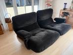 Ligne Roset Marsala tweezitsbank van zwart fluweel, Huis en Inrichting, Zetels | Zetels en Chaises Longues, Overige materialen