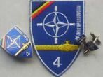 Grouping belge 4ème Division pipeline OTAN, Collections, Objets militaires | Général, Emblème ou Badge, Armée de terre, Envoi