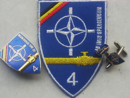 Grouping belge 4ème Division pipeline OTAN, Verzamelen, Militaria | Algemeen, Landmacht, Embleem of Badge, Verzenden