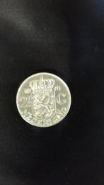 Zilveren munt uit 1961, Postzegels en Munten, Munten | Nederland, Zilver, 2½ gulden, Ophalen of Verzenden, Koningin Juliana
