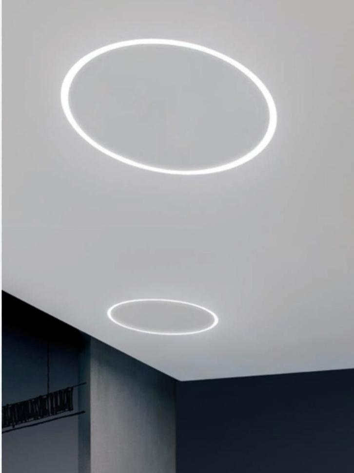 Delta light Super Oh! Trimless 70cm Dali, Huis en Inrichting, Lampen | Plafondlampen, Gebruikt, Metaal, Ophalen