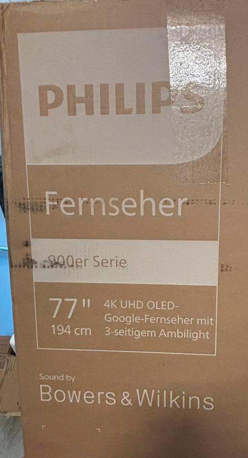 Philips OLED +908 77 pouces, Audio, Tv en Foto, Televisies, Nieuw