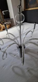 Glazen luchter Massive 8 lichtpunten, Ophalen