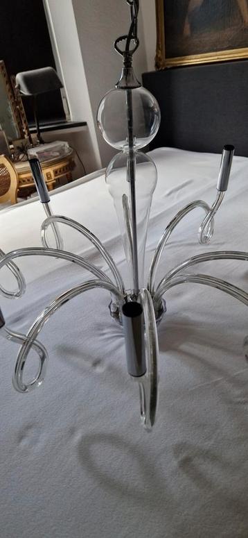 Glazen luchter Massive 8 lichtpunten beschikbaar voor biedingen