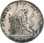 Brabantse Omwenteling 1790 3 florijn kleine datum, Zilver, Zilver, Ophalen, Losse munt