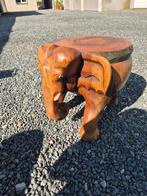 Houten olifant, tafeltje, Ophalen of Verzenden