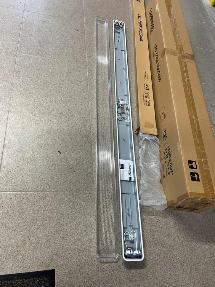Dubbele LED TL T8 armatuur van 150cm, Maison & Meubles, Lampes | Plafonniers, Neuf, Enlèvement