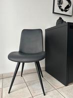 Vier zwarte stoelen lederlook, Enlèvement, Comme neuf, Quatre