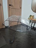 Transparante paraplu, Ophalen of Verzenden, Zo goed als nieuw, Zwart