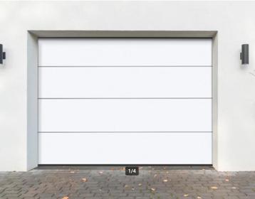 sectionale garagepoort automatische in kit WIT beschikbaar voor biedingen