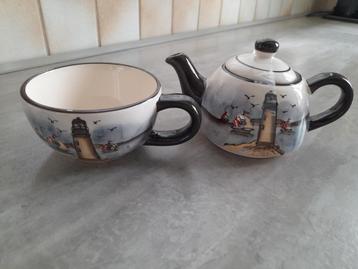 Theepotje en tas voor 1 persoon beschikbaar voor biedingen