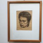 tekening vrouw (Jozef Schellekens), Antiek en Kunst, Ophalen