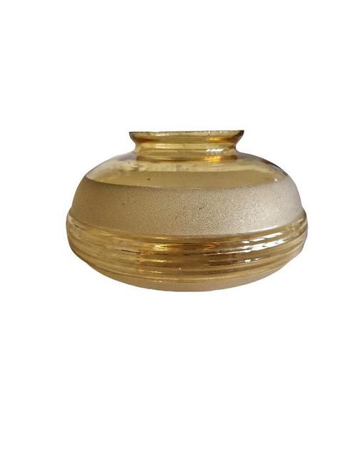 Eeuwenoude gezandstraalde en transparante glazen bol 
Amberk, Antiek en Kunst, Antiek | Glaswerk en Kristal, Ophalen