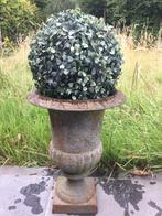 Tuinvaas 33cm met namaak buxus, Tuin en Terras, Ophalen, Gebruikt