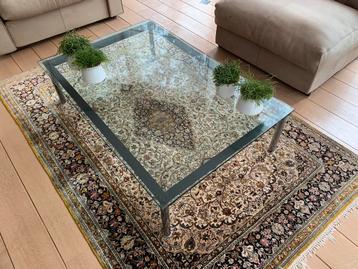 Glazen salontafel merk Cassina beschikbaar voor biedingen