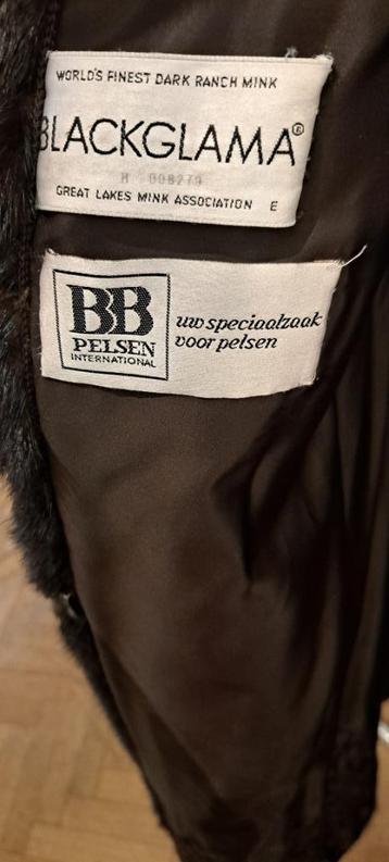 Blackglama Great Lakes Mink Bontjas, Enlèvement, Comme neuf, Taille 42/44 (L), Brun