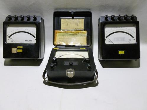 3 vintage electrische meetapparaten,eind jaren '40., Antiquités & Art, Antiquités | Outils & Instruments, Enlèvement ou Envoi