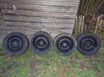 4 winterbanden op velg 205/55 R16 91H, Ophalen, Gebruikt, 16 inch, Banden en Velgen