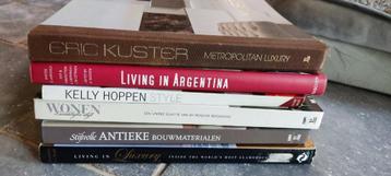 Lot van 6 mooie woonboeken binnenhuis inrichting  beschikbaar voor biedingen