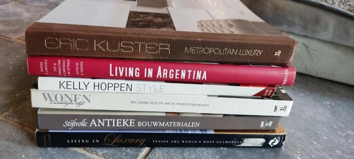 Lot van 6 mooie woonboeken binnenhuis inrichting, Boeken, Wonen en Tuinieren, Gelezen, Interieur en Design, Ophalen