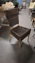 54 horeca terras wicker bamboo alu partij stoelen rotanlook, Ophalen of Verzenden, Zo goed als nieuw, Kunststof, Stapelbaar