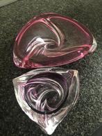 Schaal en asbak retro glas, Antiek en Kunst, Ophalen