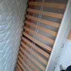 lit complet 1 personne 2 tiroirs de rangements sommier latte, 90 cm, Enlèvement, 200 cm, Bois