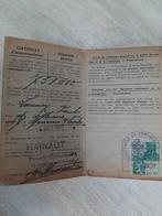 Certificats d'immatriculation belges automobile 1930 et 1949, Enlèvement ou Envoi
