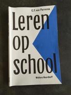 Leren op school, Livres, Psychologie, Psychologie cognitive, Enlèvement ou Envoi, C.F. van Parreren