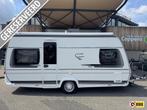 Fendt Saphir 445 SFB E&P Levelsysteem + Mover, Caravans en Kamperen, Caravans, Vast bed, Rondzit, Schokbreker, Tot en met 4