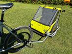 Remorque vélo pliable 2 places, B’twin, Pliable, Enlèvement, Utilisé